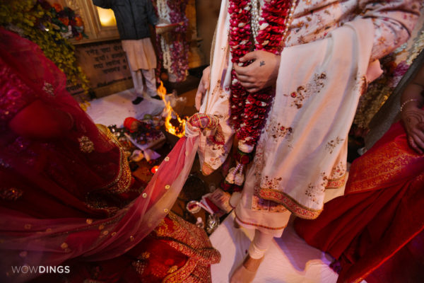 bride aand groom in garwali wedding