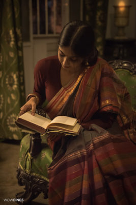 bengali girl reading a book
