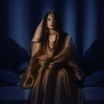 Beautiful Muslim bride creative artistic photo in delhi
