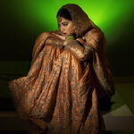 Beautiful Indian Muslim bridal portrait of a gorgeous bride at a Delhi wedding