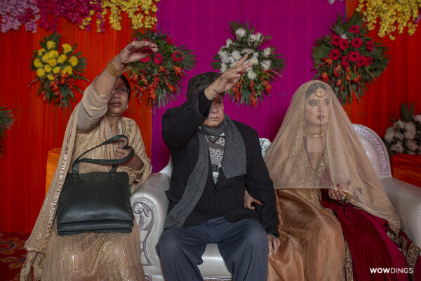 Muslim Bride Crying during Vidaal rukhsati at a wedding in delhi