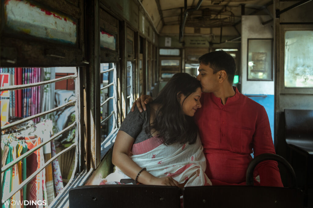 Couple at Kolkata tram