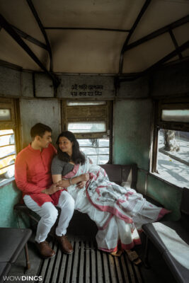 Pre-wedding in kolkata tramline