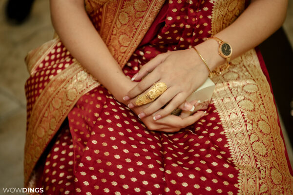 bengali bride wearing a saree