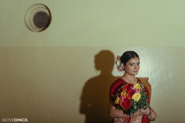 bengali bride in bengali wedding attire