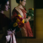 beautiful portrait picture of a bengali bride