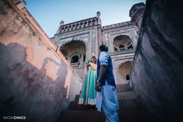 Pre-wedding photography at Humayun's Tomb