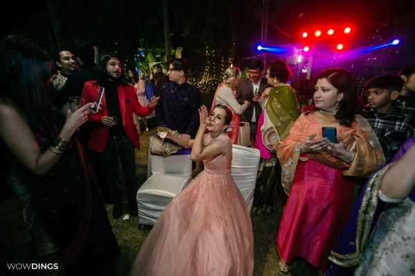 bollywood star sarah Hashmi at her Sangeet/ Cocktail Event