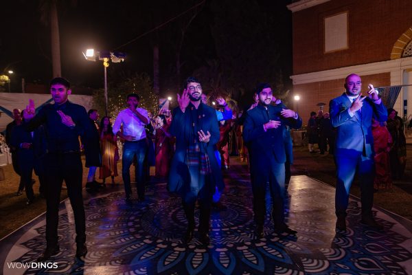 Muslim Sangeet/ Cocktail Event DJ lights dancefloor