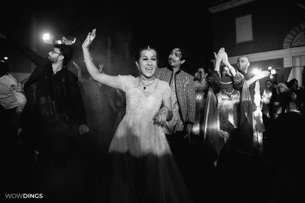 Muslim Sangeet/ Cocktail Event happy bride bollywood celebrity Sarah Hashmi