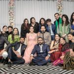 Filmfare Best Actress Sarah Hashmi with her friends at her wedding reception