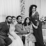 Actor Sarah Hashmi with her friends at her wedding reception