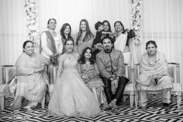 Safdar Hashmi's Granddaughter Sarah Hashmi with her friends at her Muslim wedding reception in Delhi