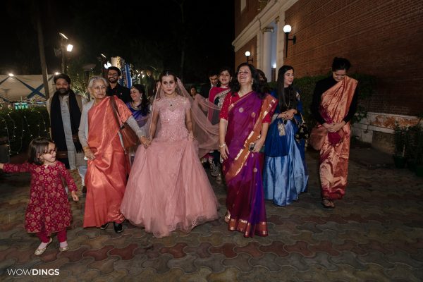 Actor Sarah Hashmi Bridal entry at her wedding in Delhi