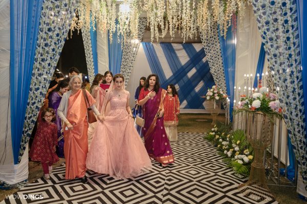 Filmmaker actor director producer sarah hashmi dil dhadakne do wedding in delhi bridal entry