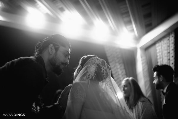 Sarah Hashmi and actor writer director Faraz khan at her wedding