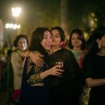Sarah Hashmi friends surprise kiss Sangeet/ Cocktail party Delhi wedding