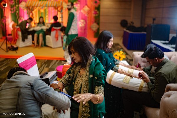 Mehndi Ceremony of Delhi bride candid wedding photography