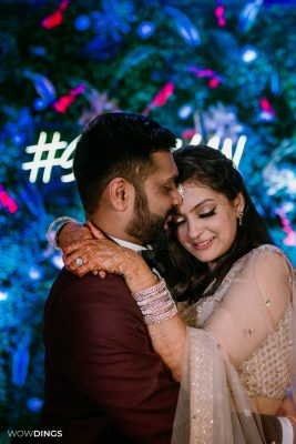 intimate couple portrait at delhi wedding ceremony candid wedding photography