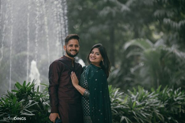 couple portrait Mehndi Ceremony of Delhi wedding candid photography