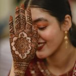 muslim bride wearing traditional attire