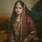 muslim bride in wedding day