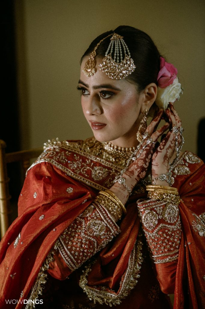Beautiful muslim bride in Walima event photography