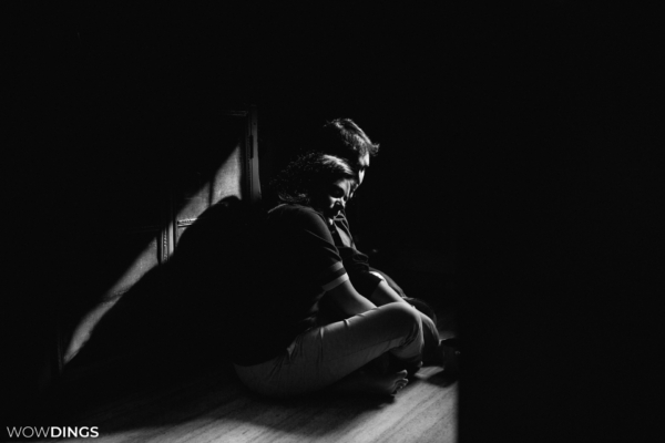 Black and White Couple Portrait