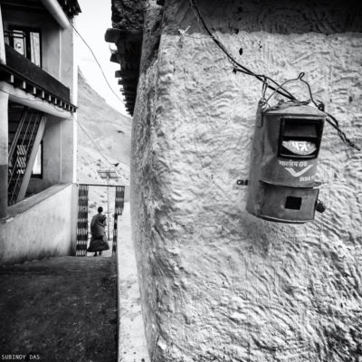 Black and white travel photography of Ladakh