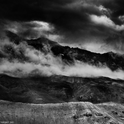 Black and white travel photography of Ladakh