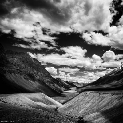 Black and white travel photography of Ladakh