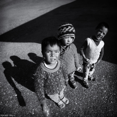 Black and white travel photography of Ladakh