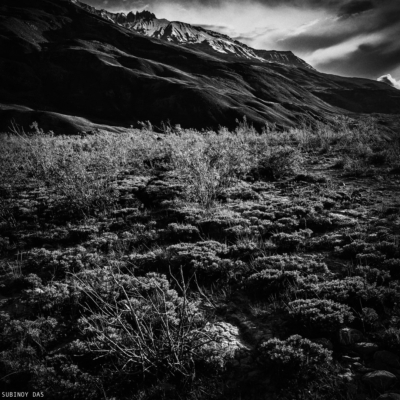 Black and white travel photography of Ladakh