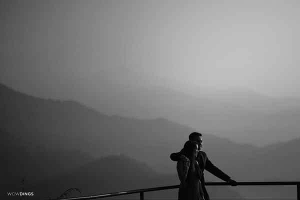 couple at pun hull trekking point