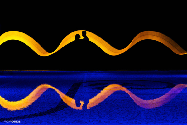 creative light trail with couple at Crowne Plaza Kathmandu-Soaltee