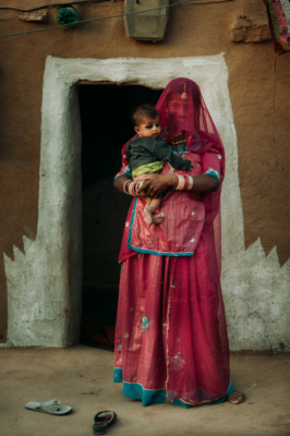 Mother and child photography of india