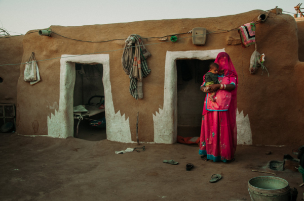 Mother and child photography of india
