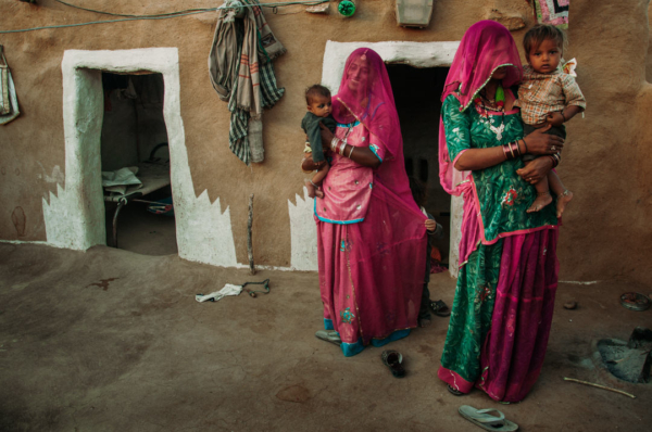 Mother and child photography of india