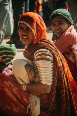 Mother and child photography of india