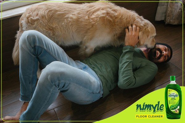 nimyle pet friendly floor cleaner photo shoot