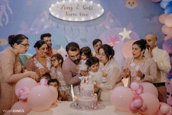 Delhi birthday party in daylight