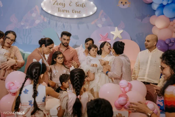 Delhi birthday party in daylight