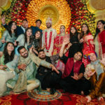 bride aand groom portraiture in garwali wedding