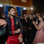 Celebrity Sarah Hashmi dancing at her Sangeet/ Cocktail Event