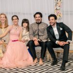 Bollywood Celebrity Sarah Hashmi with her friends at her Muslim wedding reception in Delhi
