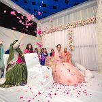 Sarah Hashmi at her wedding mubaraka rose petals ijab e qubool