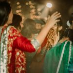 Sarah Hashmi friends dancing at her Sangeet/ Cocktail Event in delhi