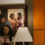 friends and family get ready for wedding candid photography in delhi