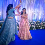 people dancing at a delhi wedding sangeet ceremony candid photography