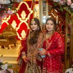 Muslim bride in group photoshoot